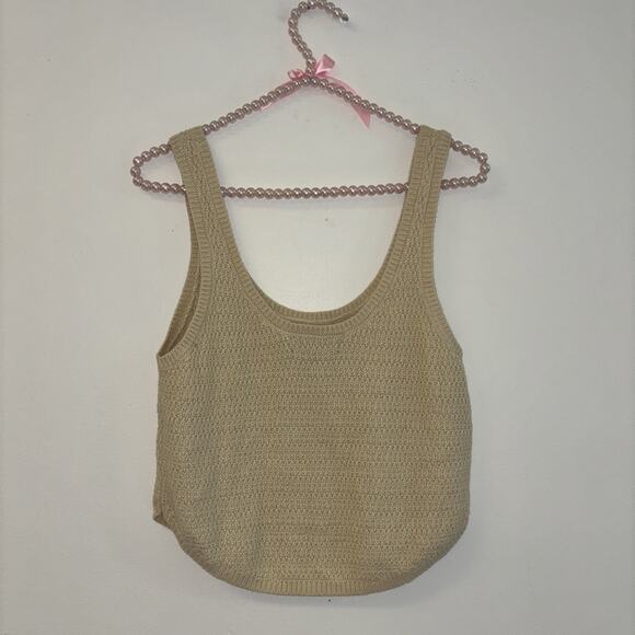 Knit Women’s Sz Xs Cottage Core Boho Beachy Peasant Organic Beige Lagenlook Fest - Picture 6 of 6